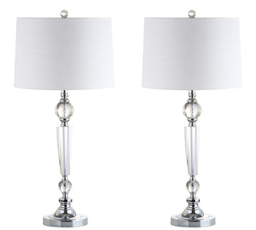 Emma 29.5" Crystal LED Table Lamp - JONATHAN Y